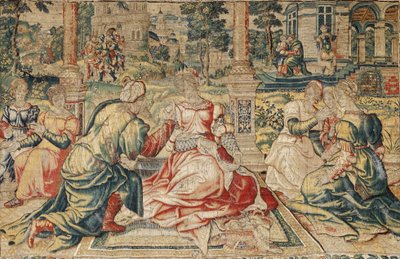 Mark Antony ve Kleopatra Goblen by Pieter (attr. to) Coecke van Aelst