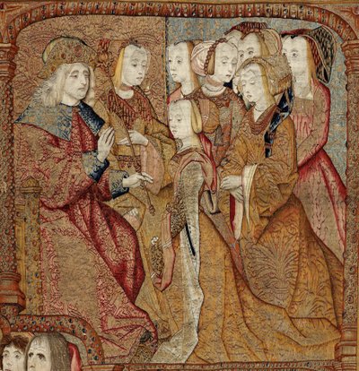 Tanrı'nın Annesinin veya Altın Serçelerin Zaferleri, 1500-02 dolayları (goblen) by Pieter (attr. to) Coecke van Aelst