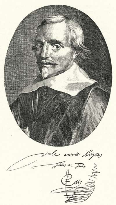 Jacob Cats, Hollandalı şair ve diplomat (gravür) by Pieter (attr.to) Dubordieu