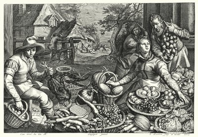 Sebze ve Kanatlı Satıcıları by Pieter 150708 75 after Aertsen