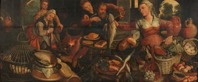 mutfak sahnesi by Pieter Aertsen