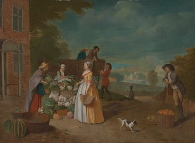 sebze satıcısı by Pieter Angillis