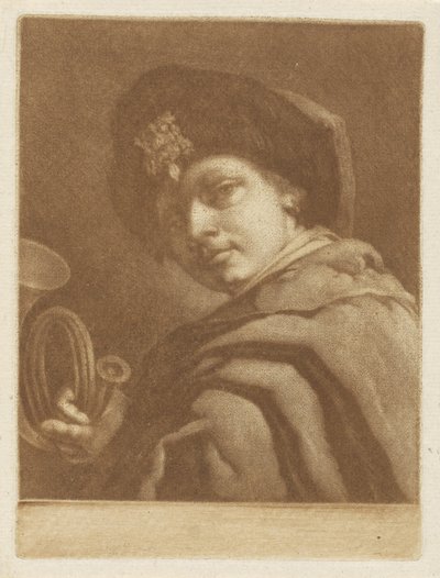 Bir av boynuzu olan çocuk by Pieter Anthony Wakkerdak