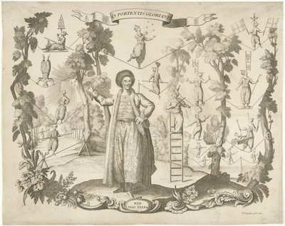 Akrobatlar ve ip cambazları by Pieter Balthasar Bouttats