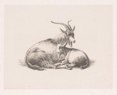 Buck ve bir keçi by Pieter Bartholomeusz. Barbiers