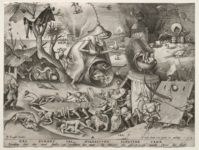 Yedi Ölümcül Günah: Öfke by Pieter Bruegel