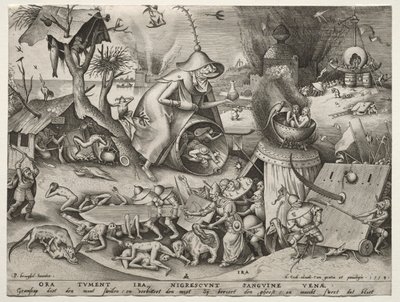 Yedi Ölümcül Günah: Öfke. by Pieter Bruegel the Elder