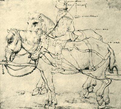 Binici ve iki at, 1559-1563, 1943. by Pieter Bruegel the Elder