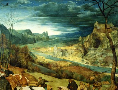 Sürü Sonbaharının Dönüşü, 1565 yağlı boya panel detayı 556 by Pieter Bruegel the Elder
