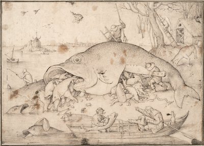Büyük Balık Küçük Balığı Ye, 1556 by Pieter Bruegel the Elder