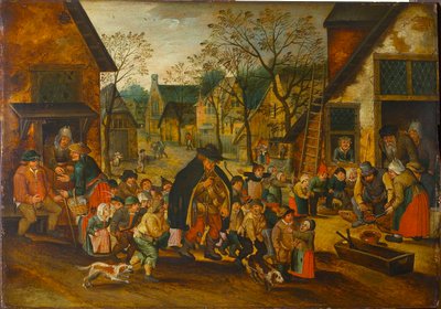 Kör Hurdy-Gurdy Oyuncu, c. 1610. by Pieter Brueghel the Younger