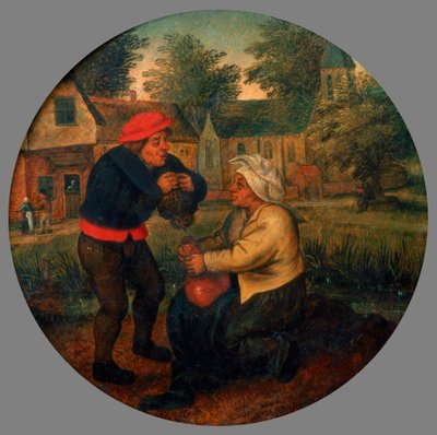 Tanımlanamayan Flaman atasözü, 16. yüzyılın sonları, yaklaşık 17. yüzyıl by Pieter Brueghel the Younger