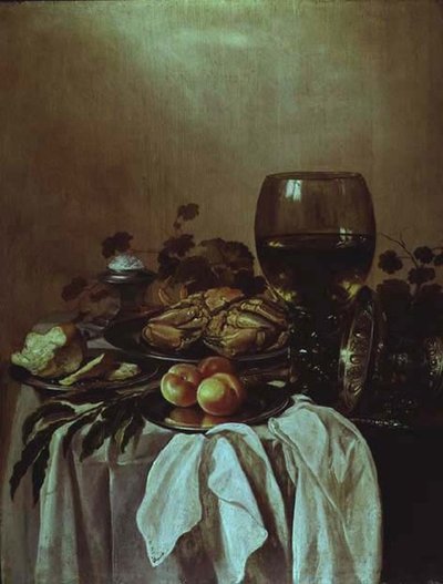 Bir Yengeç ile Natürmort by Pieter Claesz