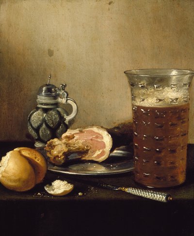 Jambonlu Natürmort, 17. yüzyıl by Pieter Claesz