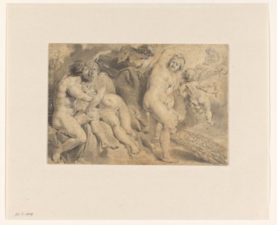 Zeus ve Hera tarafından kandırılan Ixion Ixion, Hera şeklini alan bulut Nephele