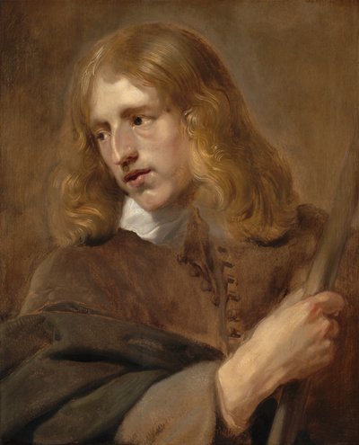 Asa tutan genç bir adam by Pieter Claesz Soutman