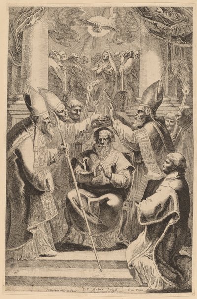 Bir Piskoposun Kutsanması by Pieter Claesz Soutman, after Sir Peter Paul Rubens