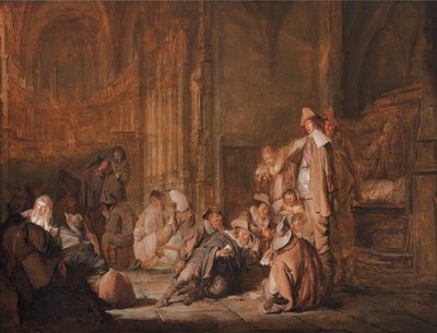 Kilisede Bir Muhafız Odası Sahnesi by Pieter Codde