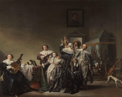 cesur şirket Süvariler ve Bayanlar by Pieter Codde