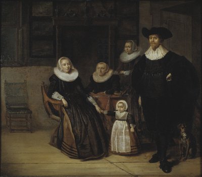 Bir Ailenin Portresi, 1661 by Pieter Codde