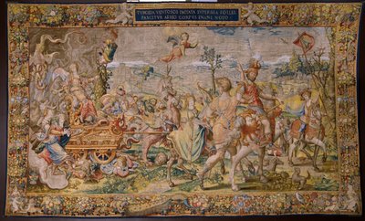 Flaman halısı. Yedi büyük günah: Kibir (gurur). Karikatürist Pieter Coecke van Aelst. Brüksel Atölyesi. yaklaşık 1542-1544. by Pieter Coecke van Aelst