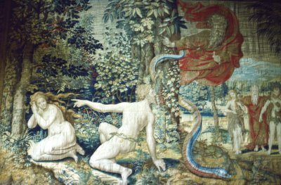 Floransa. Düşüşten sonra Adem ve Havva, Brüksel Goblen, 1548, 20. yüzyıl by Pieter Coecke van Aelst
