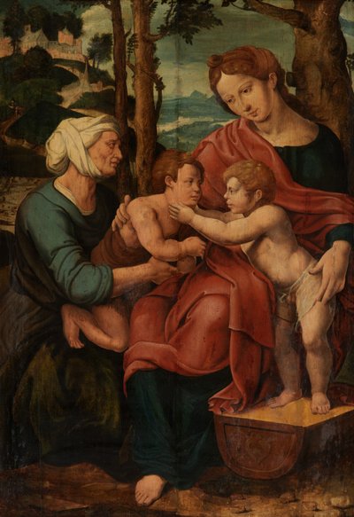 Kutsal Aile (panel üzerine yağ) by Pieter Coecke van Aelst
