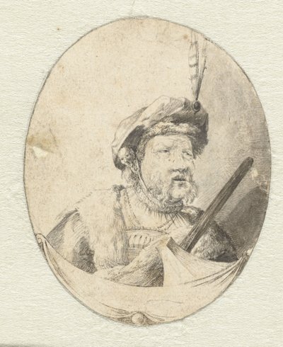 Oryantal giyimli bir adamın büstü by Pieter Cornelisz. Verbeeck (possibly)