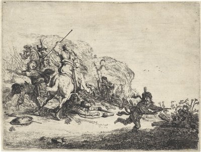 binicilik dövüşü by Pieter Cornelisz. Verbeeck
