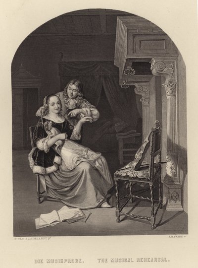 Müzikal Prova by Pieter Cornelisz van Slingelandt