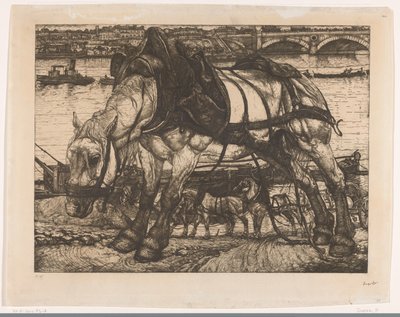 Beast of Work (nesne üzerindeki orijinal başlık) The Hitch (nesnedeki orijinal seri başlığı) by Pieter Dupont (signed by artist)