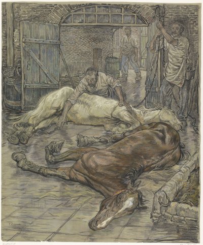 İki atın katledilmesi by Pieter Dupont