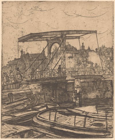 Amsterdam'da Sıska Köprü by Pieter Dupont