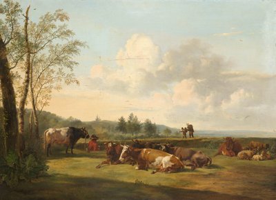Sığır ile manzara by Pieter Gerardus van Os