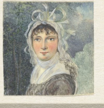 Yaylı şapkalı kadın portresi by Pieter Gerardus van Os