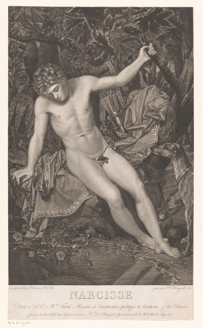 Nergis deniz kıyısında Narcissus (nesne üzerindeki başlık) by Pieter Jan de Vlamynck