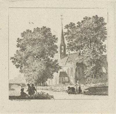 Bir kilisenin görünümü by Pieter Jan van Liender