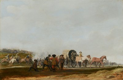 Bir Ordu Konvoyunu pusuya düşürmek, 1631 by Pieter Jansz Post