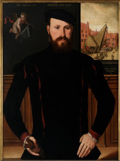 Jan van Eyewerve'nin portresi by Pieter Jansz. Pourbus
