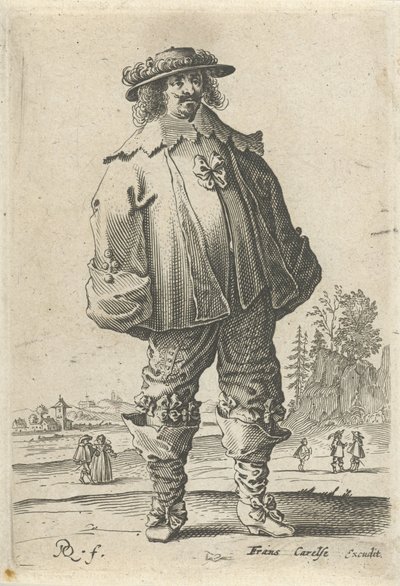 Adam moda giysiler içinde by Pieter Jansz Quast