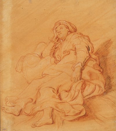 Rachel Figürü Çalışması, c.1621. by Pieter Lastman