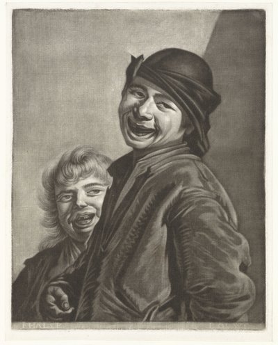 iki gülümseyen erkek by Pieter Louw