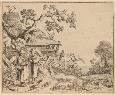 Köylüyle Konuşan Kadın by Pieter Molijn
