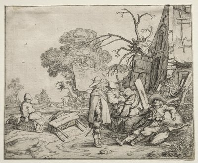Askerlerle Manzara, 1626. by Pieter Molyn