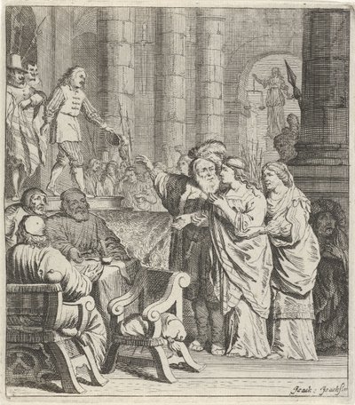 Don Jan ve Konstance mahkemede by Pieter Nolpe