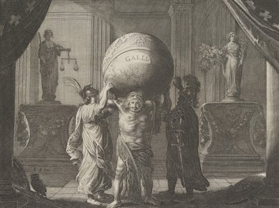 Levha 13: Fransa'daki Anlaşmazlık Üzerine Alegori, Caspar Barlaeus, Medicea Hospes, 1638. by Pieter Nolpe