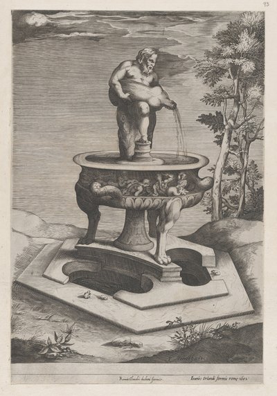 Bir Çeşme ve Havza, 1581., 1581 by Pieter Perret
