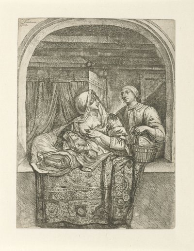 çocuğunu emziren kadın by Pieter Peutemans