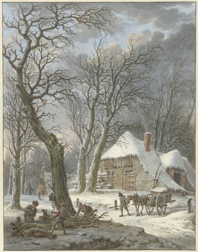 kış manzarası by Pieter Pietersz. Barbiers