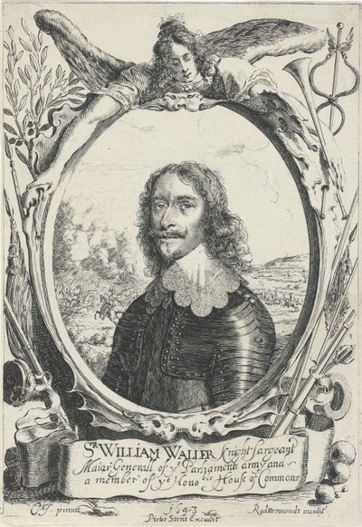 Portret van Sir William Waller by Pieter Rottermondt